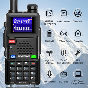 Baofeng UV 5RH Scan Frequency10W Walkie Talkie 999CH USB Tipo-C Cargador Actualizado UV 5R Transceptor Ham Radio de Dos Vías - Product Image 3