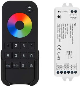 Hot Sell 12V 24V LED-Strip-Controller RGB RGB 16A RF Wireless LED Dimmer 4 Zonen LED-Fernbedienung - Product Image 1