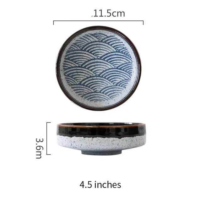 Ciotola coreana blu da 4,5 pollici