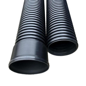 Hdpe Doublewall <strong>Corrugated</strong> Pipe Hdpe Double Wall Undulates <strong>Corrugated</strong> <strong>Tube</strong> 800 mm 300mm Drainage Pipe