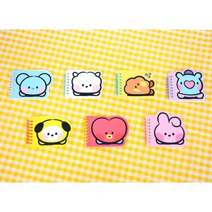 BT21 Minini <strong>Memo</strong> <strong>Notebooks</strong> Compact Design for On-the-Go Jotting K-POP K-CHARACTER K-CULTURE FASHION ACCESSORIES - Product Image 1