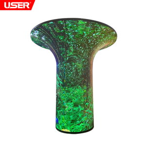 Full Color Customized Soft <strong>Module</strong> Curved Flexible Led <strong>Display</strong> Screen IP40 640x480mm Indoor P2 P2.5 P3 P4 Flexibility Led Screen