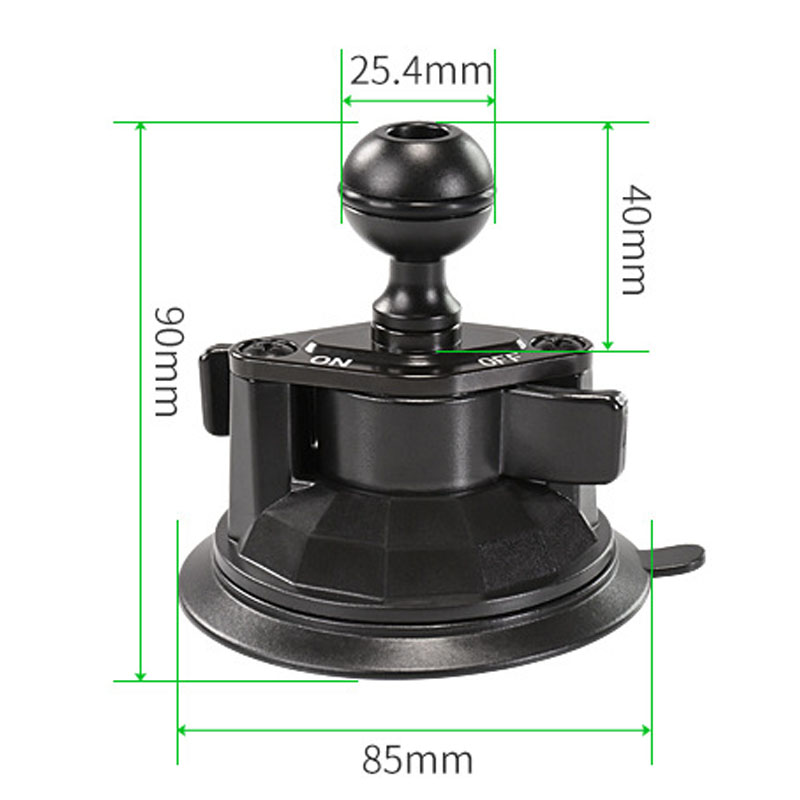 Ventouse avec boule de 25,4mm