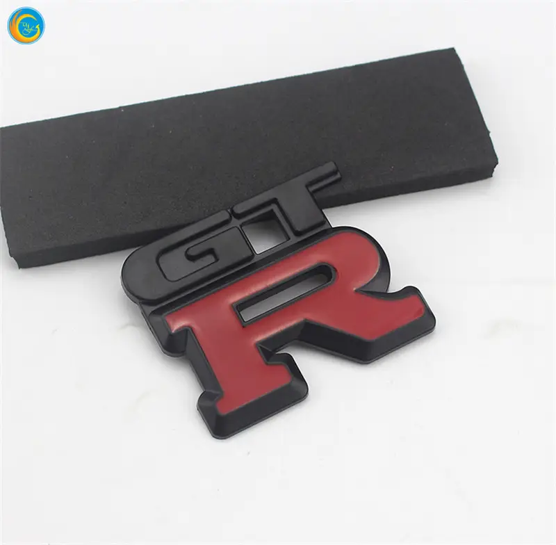 Nameplatesticker High quality metal letter sticker custom car emblems and badges embossing logo adhesive