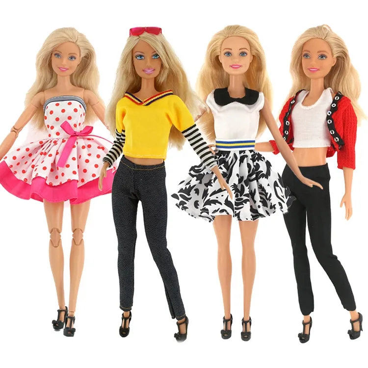 ملابس وملابس للدمى Barbie مقاس 1/6 مقاس 30 سم 11.5 بوصة BJD أطقم ملابس للدمى 30 سم