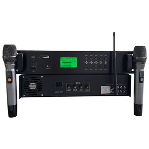 Professional 1000W PA System Power <strong>Amplifier</strong> with Network <strong>Audio</strong> <strong>Input</strong> and Long Distance UHF Wireless Microphone - Product Image 3