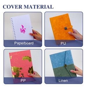Customized Printed PU Cover <strong>Bound</strong> Journal Planner Art Hardbound <strong>Notebook</strong> B5 Size <strong>with</strong> 100 Sheets <strong>Elastic</strong> Band Thread Sewing - Product Image 2