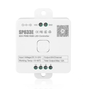 SP633E RGB وحدة تحكم تطبيق الهاتف المحمول <span class=keywords><strong>4</strong></span> قنوات 6A خرج منخفض الجهد اتصال <span class=keywords><strong>DMX</strong></span> لمخفتات قضبان الإضاءة الملونة - Product Image 6