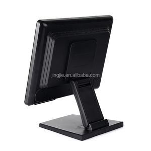 Monitor de pantalla táctil barato a precio de fábrica con soporte plegable Monitor de pantalla táctil resistivo LCD USB de 15 pulgadas - Product Image 3