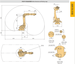 Large Industrial <strong>Robot</strong> Arm with 170kg Payload Core Component Engine for Welding Spraying <strong>Loading</strong> <strong>Unloading</strong> - Product Image 2
