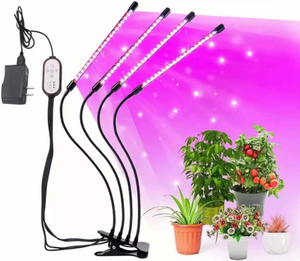 อะแดปเตอร์ USB ไฟ LED เติบโตพร้อมรีโมทคอนโทรลสำหรับพืชดอกไม้เต็มสเปกตรัมจับเวลา3/9/12HR หรี่แสงได้10 - Product Image 1