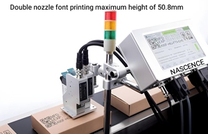 T290 Dual-nozzle TIJ Inkjet Printer a Text QR Code Inkjet Printer with a Maximum Height of 50.8mm Date Encoder - Product Image 2