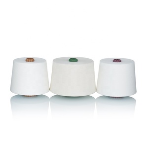 Großhandel High Tenacity Raw White TC 80% Polyester 20% Baumwolle Mischgarn Hochwertige Stoffe Garn zum Stricken von Unterwäsche - Product Image 4