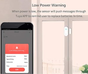 Wifi门传感器检测器，与Alexa Google助手兼容的智能无线窗户传感器实时警报 - Product Image 3