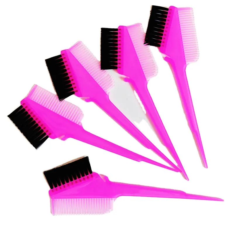 Vendita calda di capelli monouso pettine spazzola per capelli morbido per salone pettini di colore logo di custom