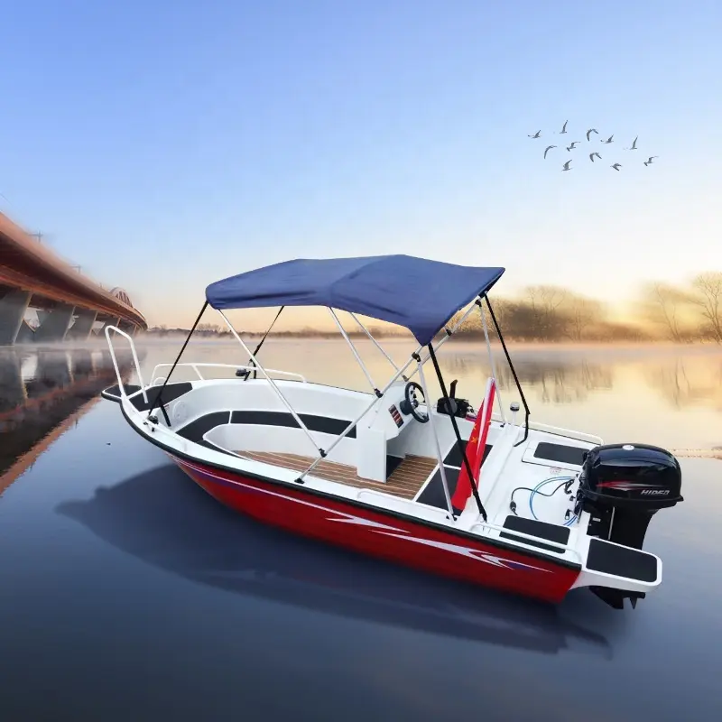 Novo Design 420 Alumínio Solda 4.2m Velocidade Barco Iate Pequeno Branco 14ft Barco De Pesca Com Motor De Posto