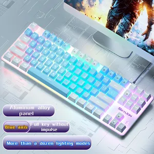 H87 Wired Mechanical <strong>Keyboard</strong> 10 Kinds <strong>of</strong> Colorful Lighting Gaming and Office for Windows for Apple System - Product Image 5