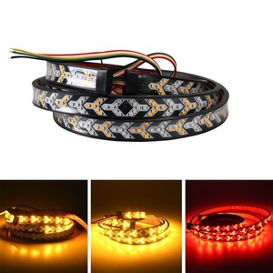 ไฟเบรค LED สำหรับรถกระบะ100/240ซม. ไฟสีเหลืองสีแดง LED แถบสัญญาณไฟเลี้ยวย้อนกลับ - Product Image 5