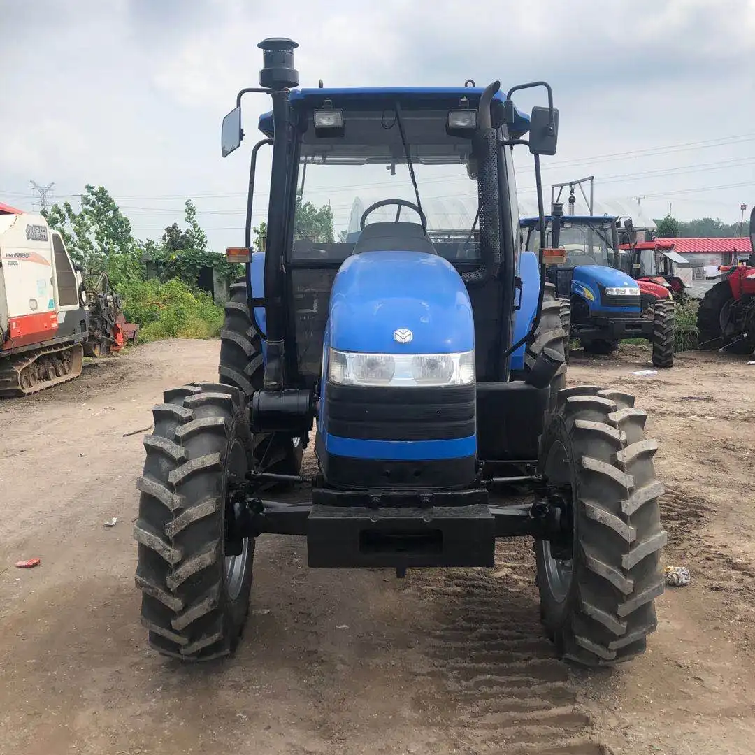 Traktor bekas kubota JOHN andDEERE DF YTO MF zoomlionlo petani baru dan Holland904 mesin pertanian traktor mini