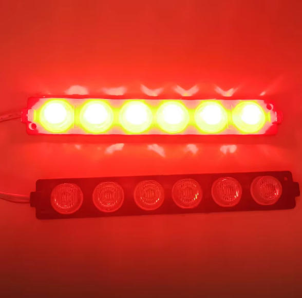 Lumière stroboscopique rouge + bleue