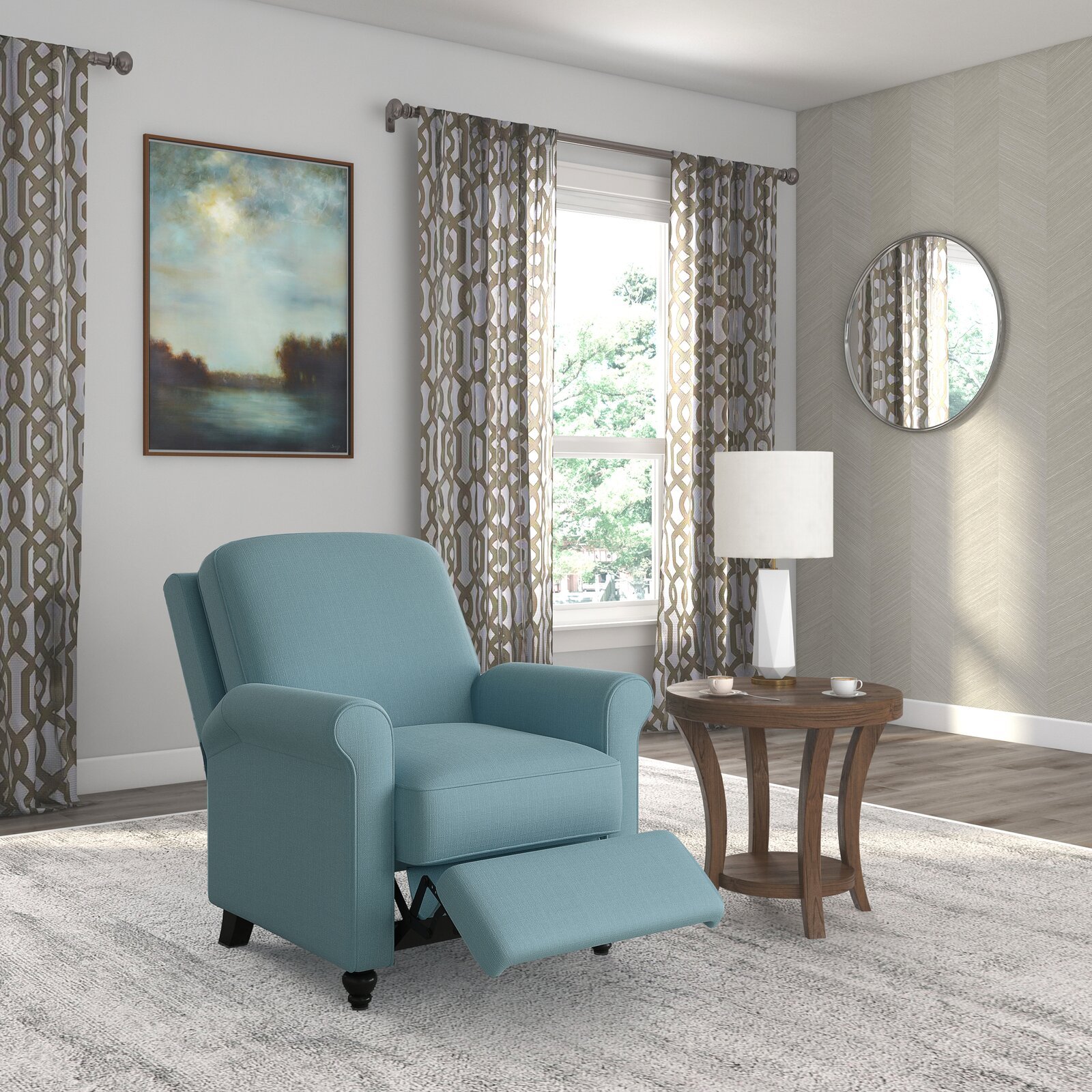 Sky Blue Polyester
