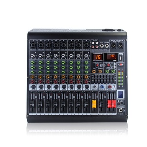 KFKD MC-8 คุณภาพสูง 8 ช่อง USB BT คอนโซลมิกเซอร์ DPS เวทีเครื่องขยายเสียงผสม - Product Image 2