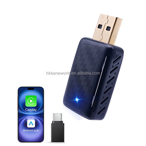 OEM fabricante privado herramientas Carplay Android Auto adaptador Mini 2 en 1 USB Dongle con cable a USB inalámbrico Dongle para la mayoría de los coches - Product Image 2