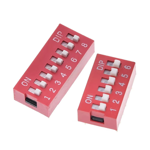 Slide Type <strong>Switch</strong> Module <strong>1</strong> 2 3 4 <strong>5</strong> 6 7 8 10Pin 2.54mm Position Way DIP Red Pitch Toggle <strong>Switch</strong> Snap Dial <strong>Switches</strong> - Product Image 5