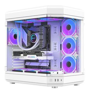 Gaming Pcsデスクトップコンピューターカスタマイズケース & タワーRGBFANSコンピューターゲームワークステーションケース - Product Image 1