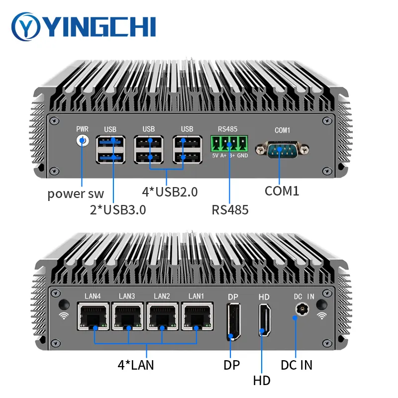 사용자 정의 네트워크 서버 산업용 PC J6426/N100 쿼드 코어 4x2.5G LAN 소프트 라우터 OPNsense PVE ESXi 게이트웨이 컴퓨터