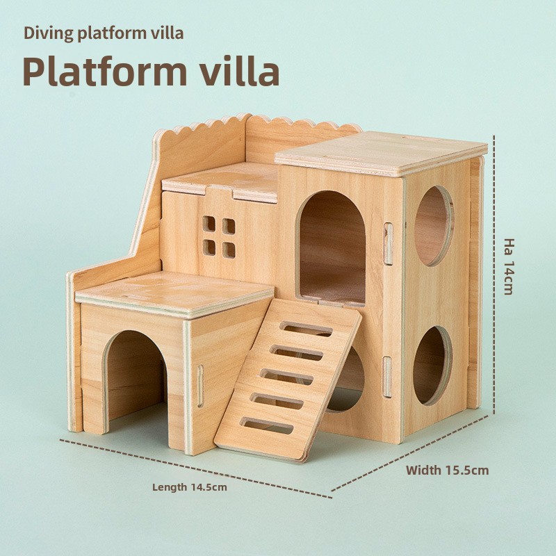 Villa sautante en bois solide