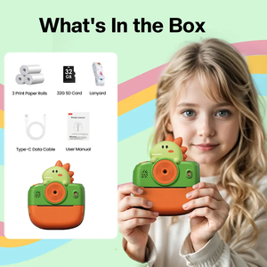 K22 Kids Instant <strong>Camera</strong> with Bluetooth, 1080P Video, Dual Lens, Inkless Printing, Fun Filters, Perfect for Young Photographers - Product Image 3