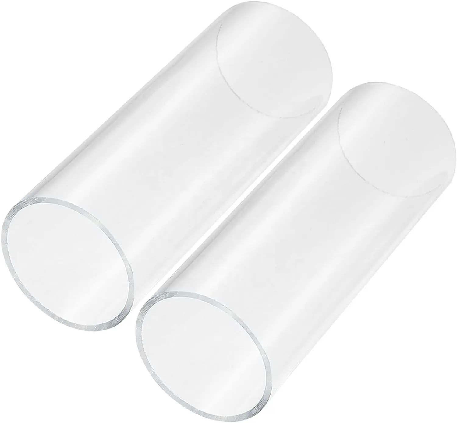 Alta Qualidade Transparente Clear Policarbonato Tubo PVC PC PETG PMMA Acrílico Tubing Duro Plastic Pipe Cylinder