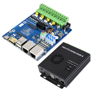 Scheda Base doppia ETH RS485 (B) Mini-Computer per Raspberry Pi Compute modulo 4 (non incluso) Gigabit Ethernet 4CH isolato RS485