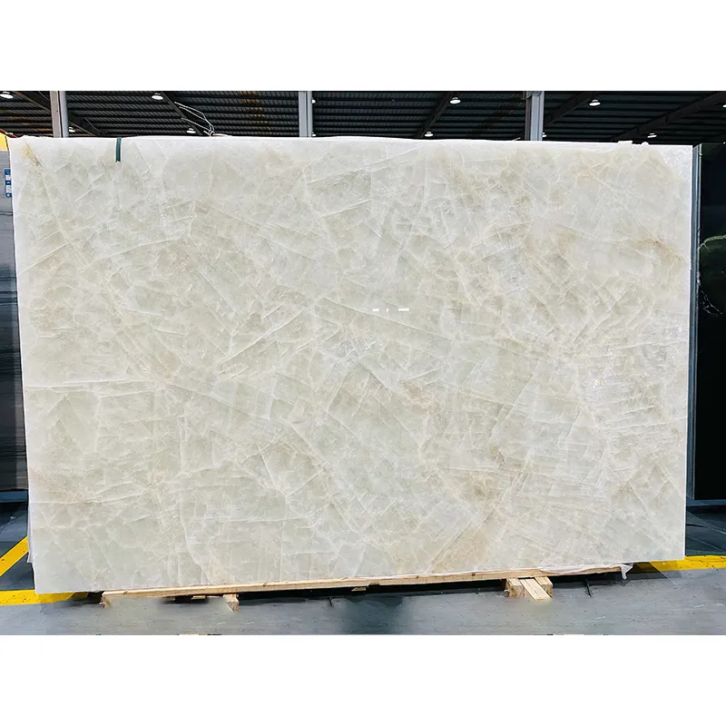 SL HIgh Quality Natural Crystal White Marble Cut To Size Tile Flooring Slab For Floor Tiles And Coffee Table And Countertop