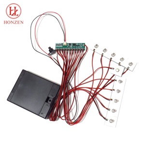4AA <strong>6v</strong> Battery Power 11pcs of 5mm Wired Mini Bright White <strong>Led</strong> Light Module with Motion Sensor Activation - Product Image 5