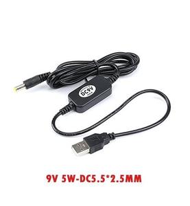 สายชาร์จ USB DC 5V ถึง9V/12V อะแดปเตอร์เราเตอร์จ่ายไฟ Step Up Module Boost Converter สาย2.1x5.5mm - Product Image 3