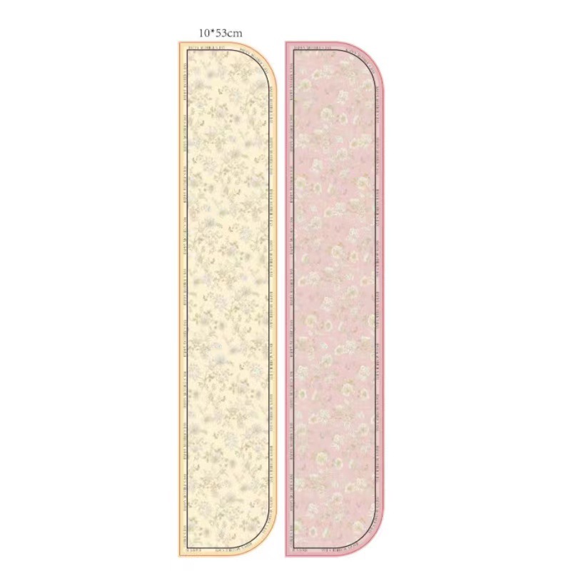 5 morceaux de bordure rose