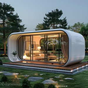 Usine bon marché modulaire maison-fabriqué en Chine préfabriqué pour la vie, maison d'hôtes, Airbnb 40 pieds cabine Apple à utiliser pour l'hôtel et le salon - Product Image 6