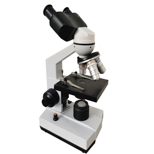 Microscopio binocular de enseñanza de laboratorio profesional con luz LED para instituto de investigación de laboratorio escolar - Product Image 1