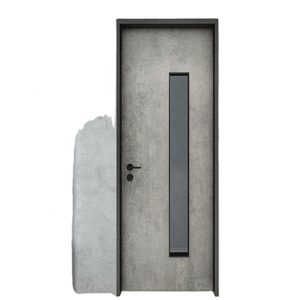 WPC <strong>Door</strong> Assembled Tech Veneer <strong>Wood</strong> Plastic Composite <strong>Door</strong> for Room Interior