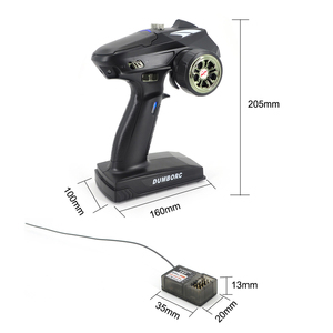 Gyro alıcı ile DumboRC X6 6CH RC verici 500m uzun menzilli RC araba tekne tankı paletli için 4096 çözünürlük - Product Image 4