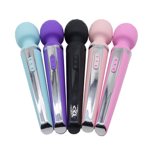 Đầy Màu sắc USB có thể sạc lại mạnh mẽ Microphone <span class=keywords><strong>AV</strong></span> Wand Massager cơ thể nữ massage Silicone Vibrator không thấm nước đồ chơi tình dục cho phụ nữ - Product Image 5