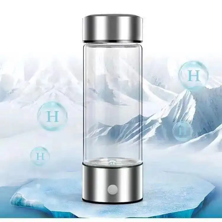 Rechargeable Portable Glass Hydrogen Water Bottle Alkaline Water Bottle water to hydrogen glass hydrogen bottle
