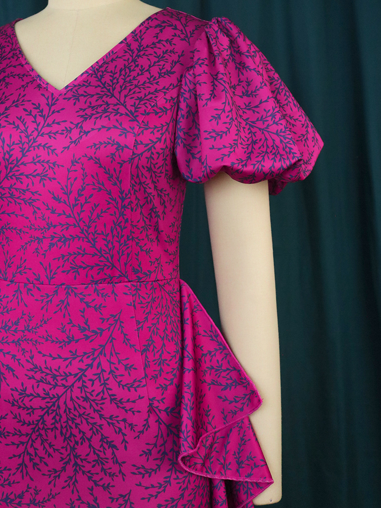 Rose Sexy Party Shiny Spaghetti Empire Sheath Women's Prom Ruffles Dresses