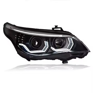 ไฟหน้า E60 2004-2010ของแท้สำหรับ B M W 5 Series ที่ออกแบบใหม่การแปลง LED แบบเต็มรูปแบบอุณหภูมิ6000K 12V - Product Image 3