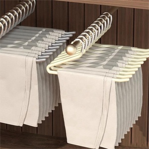 PVC-tráng kim loại quần quần móc bóng tủ quần áo lưu trữ nhà gọn gàng cho quần áo đơn Tier giặt móc áo - Product Image 6