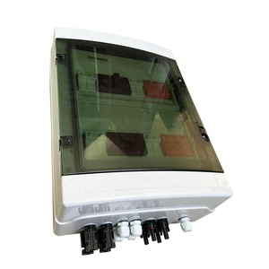 WSDB-PV4/2 IP65 4 в 2 из 4 строки 15A 1000V DC солнечный PV массив пластиковый блок объединителя с предохранитель постоянного тока, сглаживатель перепадов напряжения и автоматический выключатель - Product Image 2