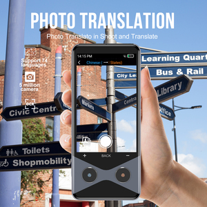 AI Chat GPT traduttore di lingua Online traduzione Offline 137 lingua con fotocamera Sim Card WiFi traduttore intelligente di rete - Product Image 4