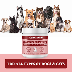 OEM/ODM Poudre de soutien cardio pour chiens-Supplément de santé cardiaque avec <span class=keywords><strong>taurine</strong></span>, CoQ10, baie d'aubépine biologique pour chiens - Product Image 5